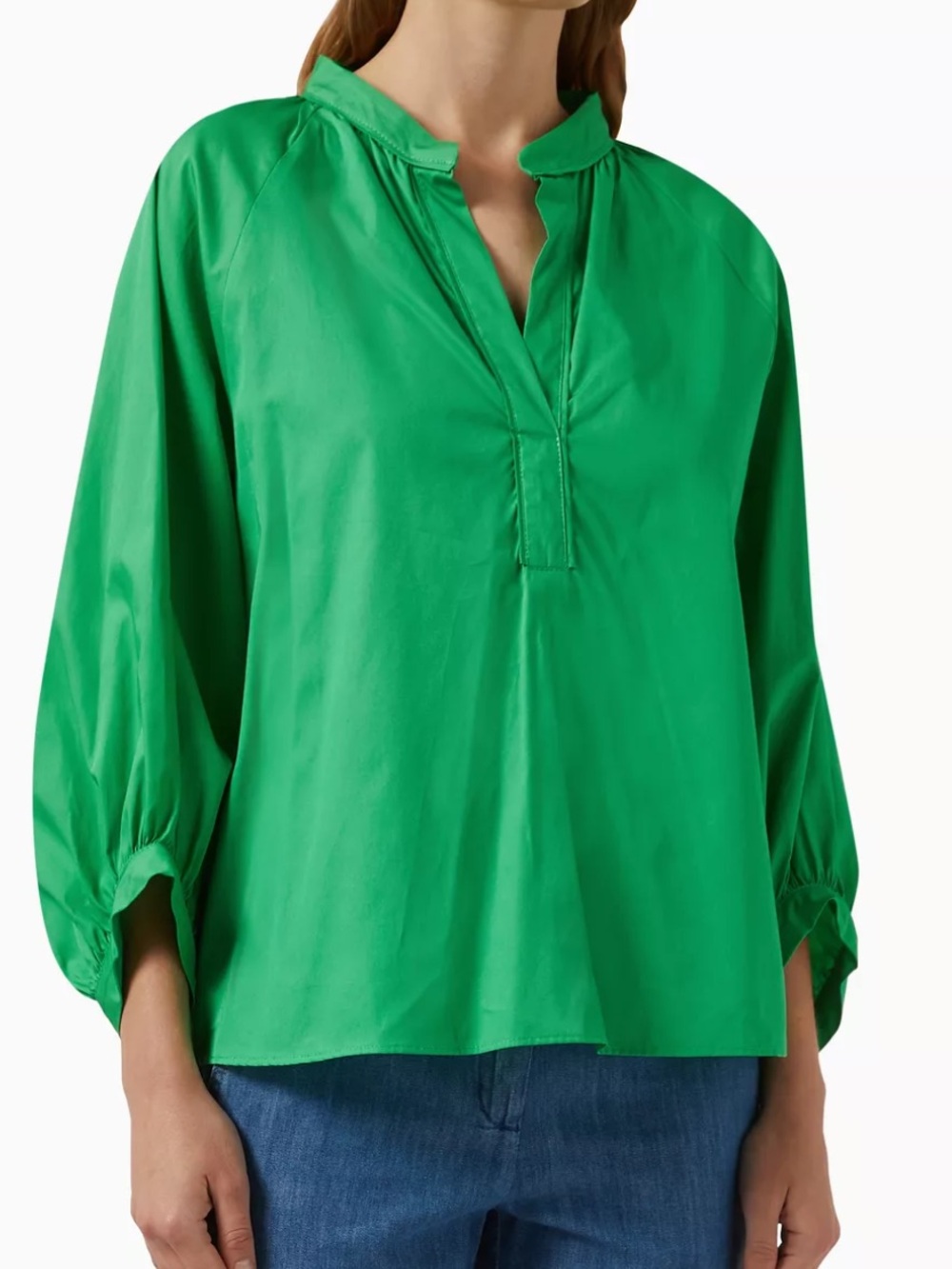 Tuckernuck Marella Sport Cotone Blouse in Poplin Size 10